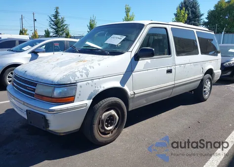1993 Plymouth Grand Voyager Se from USA, damaged, VIN 1P4GH44R6PX719385